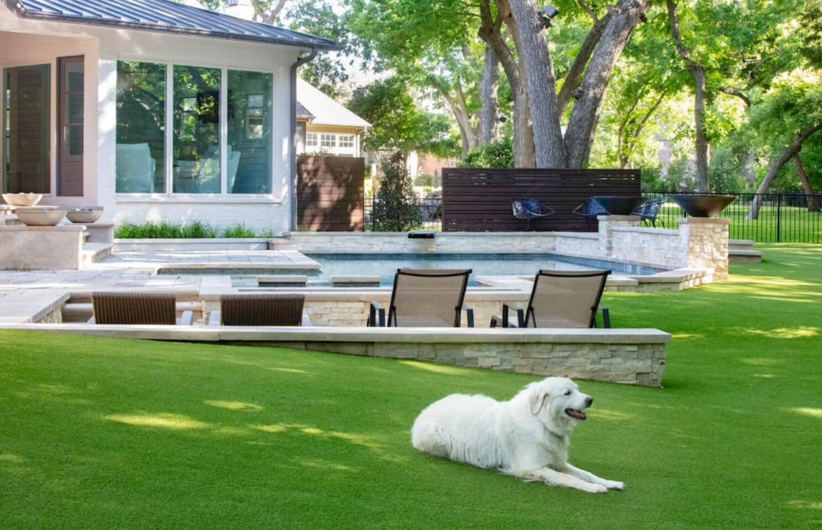 Pet-friendly artificial grass installation with drainage system in St. Charles, MO